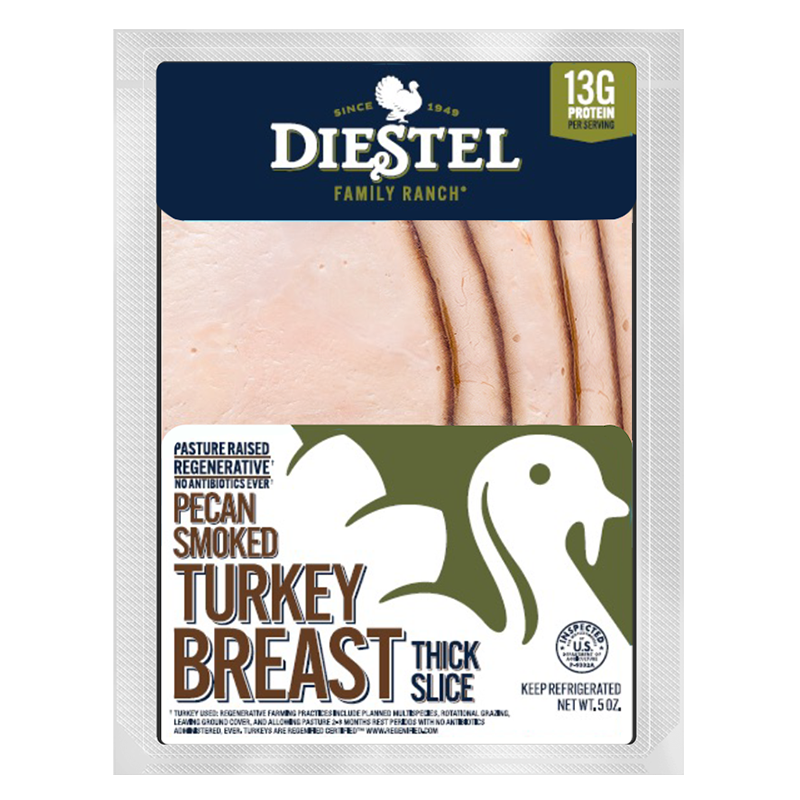 Pasture Raised Thick Slice Pecan Smoked Turkey Breast