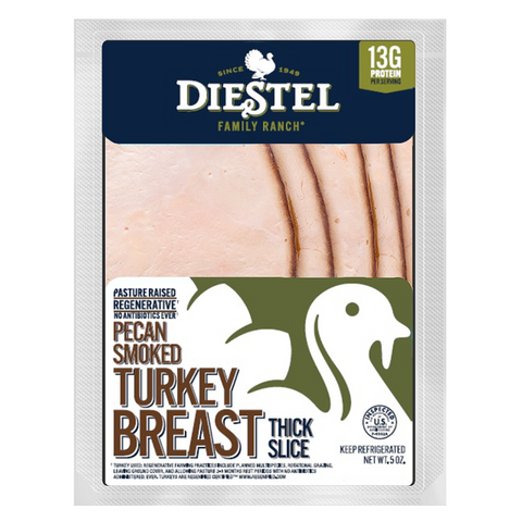 Pasture Raised Thick Slice Pecan Smoked Turkey Breast