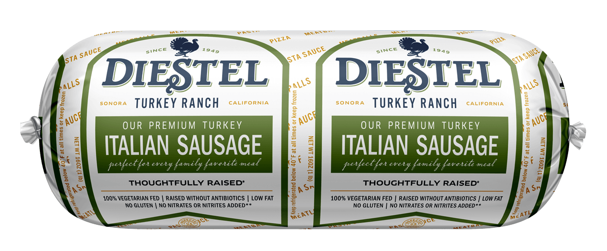 Frozen Italian Turkey Sausage - Diestel Family Ranch