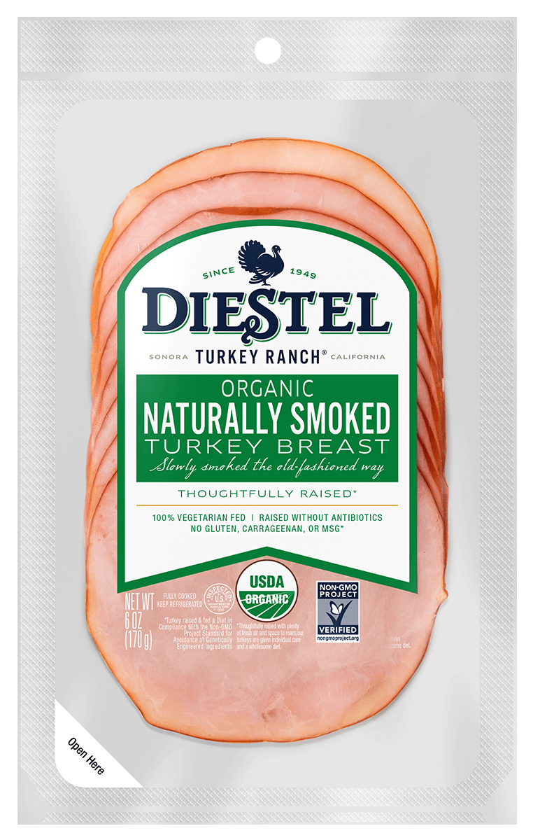 Naturally Smoked Pre-Sliced Deli Turkey - Diestel Family Ranch